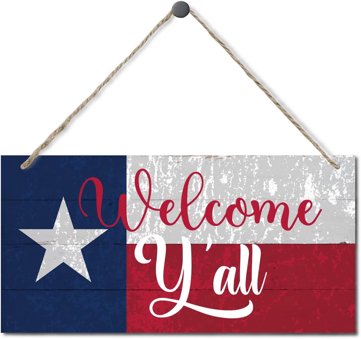Welcome Y'all Wooden Decor Sign